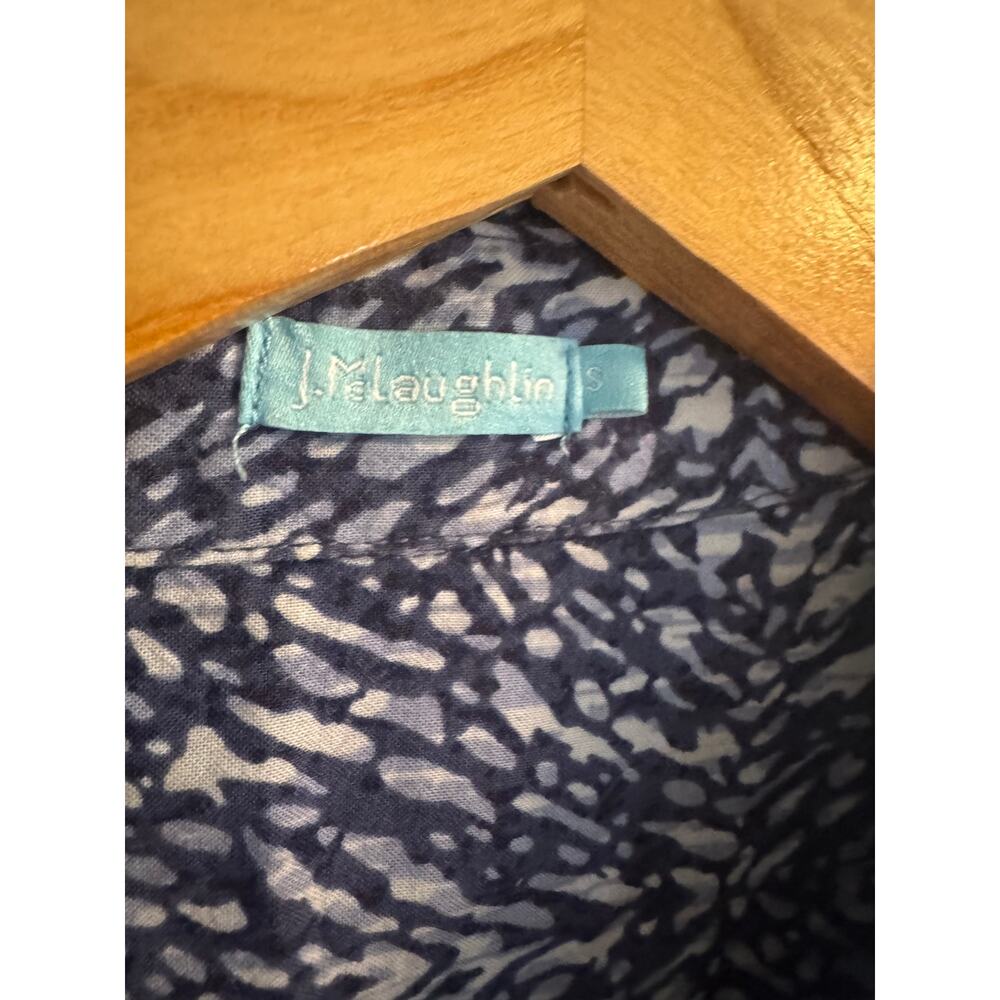 J Mclaughlin Blue Print Button Down - image 2